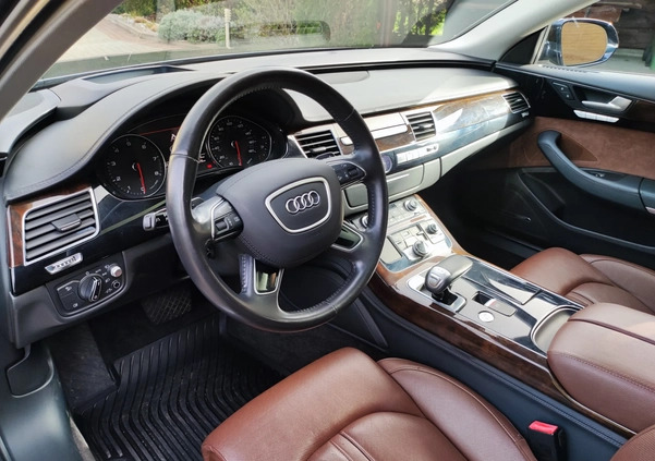 Audi A8 cena 103900 przebieg: 106600, rok produkcji 2014 z Warszawa małe 56